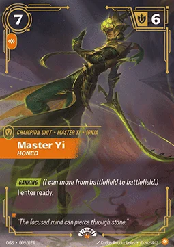 Master Yi Honed - OGS-009-p - Promotional Cards - Riftbound card
